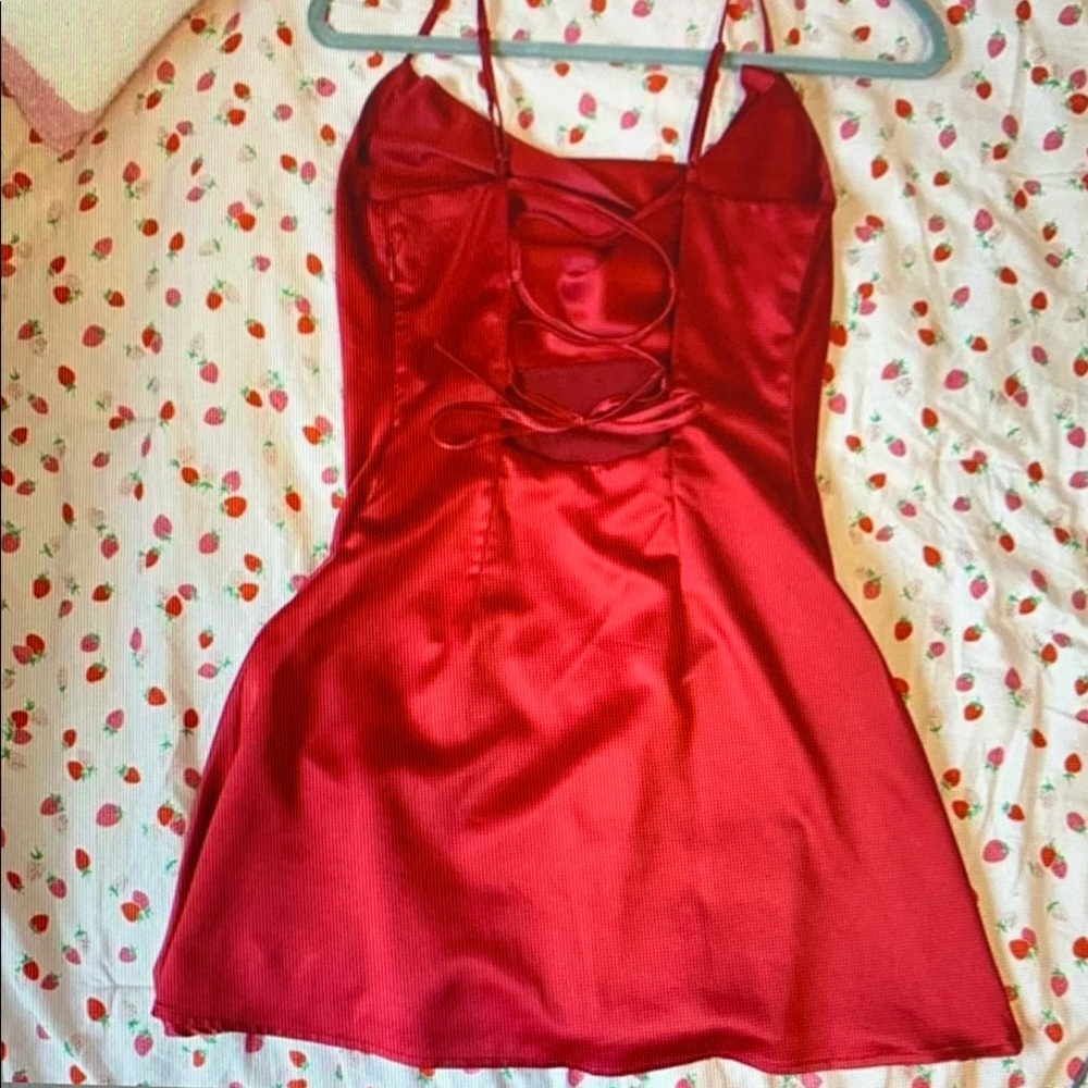 Garage Red Mini Dress